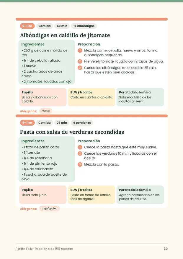 Ejemplo de receta